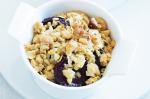 American Plum Crumbles With Spiced Yoghurt Recipe Appetizer