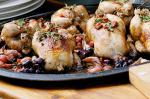 American Potroasted Poussin With Pinot Garlic And Grapes Recipe Appetizer