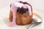 American Cherry Puddings With Pink Custard Recipe Appetizer