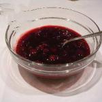 American Workpiece frightened Tershak Signed Cherry cherry Red Sauce Dessert