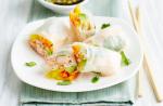 Canadian Prawn and Vegetable Rice Paper Rolls Appetizer