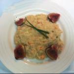 Canadian Risotto of Pera with Cheese Rockefort Appetizer