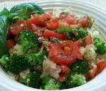 American Chicken and Broccoli Couscous With Salsa Dinner