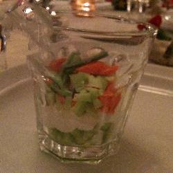 British Verrine Recipes to Salmon Horseradish and Cucumber Appetizer