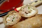 American Crab and Pork Spring Rolls Appetizer