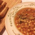 American Chickpea Soup with Mushrooms and Marjoram Appetizer