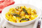 American Gnocchi With Roasted Pumpkin Sauce Pinenuts And Sage Recipe Dinner