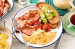 American Ovenbaked Buttery Scrambled Eggs With Smashed Avocado Recipe Appetizer