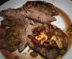 American Butterflied Leg of Lamb Roasted With Ginger and Garlic Appetizer