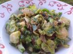 American Brussels Sprouts Hash With Caramelized Shallots Appetizer