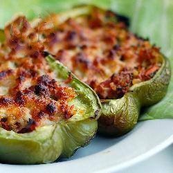 Canadian Stuffed Pepper with a Cheese Rind Appetizer