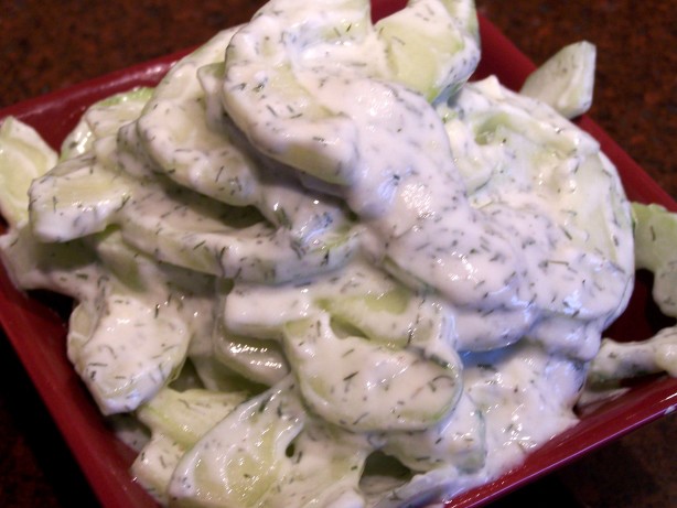 American Scandinavian Cucumber Salad Appetizer