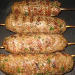 Brochettes of Lamb Pakistani Style kebabs recipe