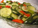 Canadian Crisp Cucumber Freezer Pickles Appetizer