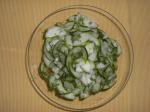 British Sweet and Sour Cucumber Dill Salad Appetizer