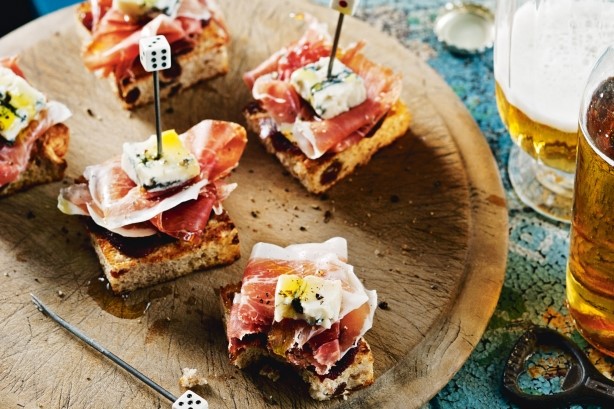 Spanish Quince Ham and Blue Cheese Pintxos Recipe Dinner