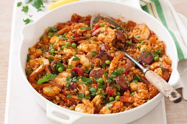 Spanish Spanish Prawn And Chorizo Rice Recipe Appetizer