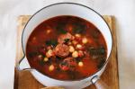 Spanish Spanish Chorizo And Chickpea Soup Recipe Appetizer
