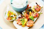 American Grilled Prawns With Tropical Fruit Salsa Recipe Dessert