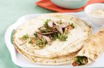 Lebanese Lamb Tabouli And Hommus Wrap Recipe Appetizer