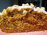 American Pumpkin Spice Cake With Orange Buttercream Frosting Dessert