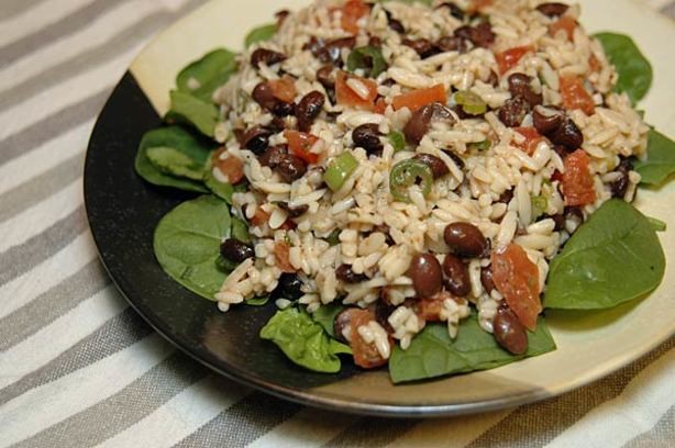 American Black Beanorzo Salad Dinner