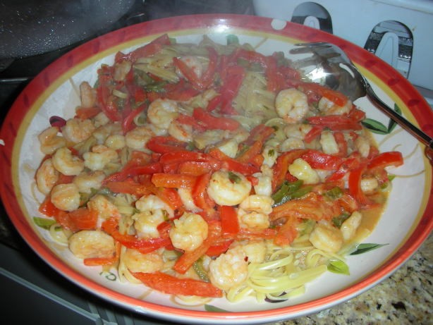 American Linguine with Spicy Shrimp Sauce Dinner