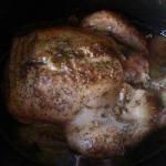 American Chicken in Garlic in the Slow Cooking Pot Dinner