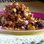 American Wheat Salad Integral Raisins and Coriander Appetizer