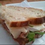 American Sandwich of Brie Raw Ham and Rocket Appetizer