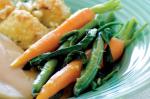 American Lemon Beans With Baby Carrots and Wilted Rocket Recipe Appetizer