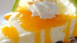British Coconutlime Cheesecake with Mango Coulis Recipe Dessert