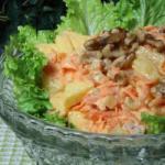 American Carrot Salad with Fruit Appetizer
