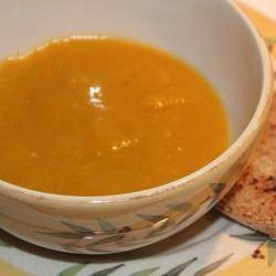 American Soup of Vegetables carrots Leeks and Potato Appetizer