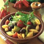 Conchiglie with Grilled Peppers and Tomato Sauce recipe