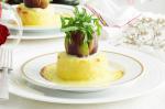 French Twicebaked Goats Cheese Souffles Recipe Dinner