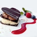 American Valentines Day Chocolate Mousse Dessert