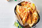 American Greekstyle Chicken Quesadillas Recipe Appetizer