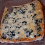 American Puff Pastry with Spinach and Sheep Cheese Dinner