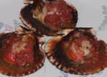 American Bbq Scallops in Shell With Tomato Appetizer