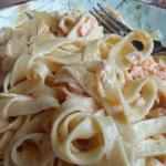 American Noodles Cream and Salmon Appetizer