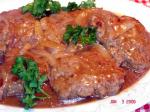 American Smothered Hamburger Steaks  Onions Appetizer
