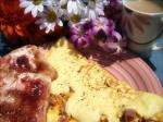American Canadian Bacon  Cheese Omelet Dinner
