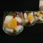 American Verrine Recipes Melon and Blood Oranges Appetizer