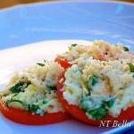 American Appetizer of Tomato and Egg Salad Appetizer