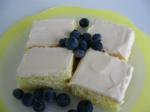 American Lemon Bars With Cream Cheese Frosting Appetizer