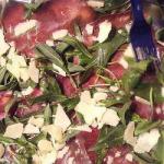 American Carpaccio of Bresaola with Pecorino Cheese and Rocket Dessert