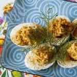 American Eggs Stuffed with Curry Appetizer