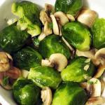 French Brussels Sprouts with Mushrooms Recipe Appetizer