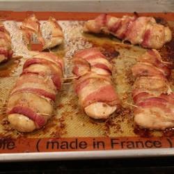 Mexican Breasts Wrapped in Bacon Appetizer